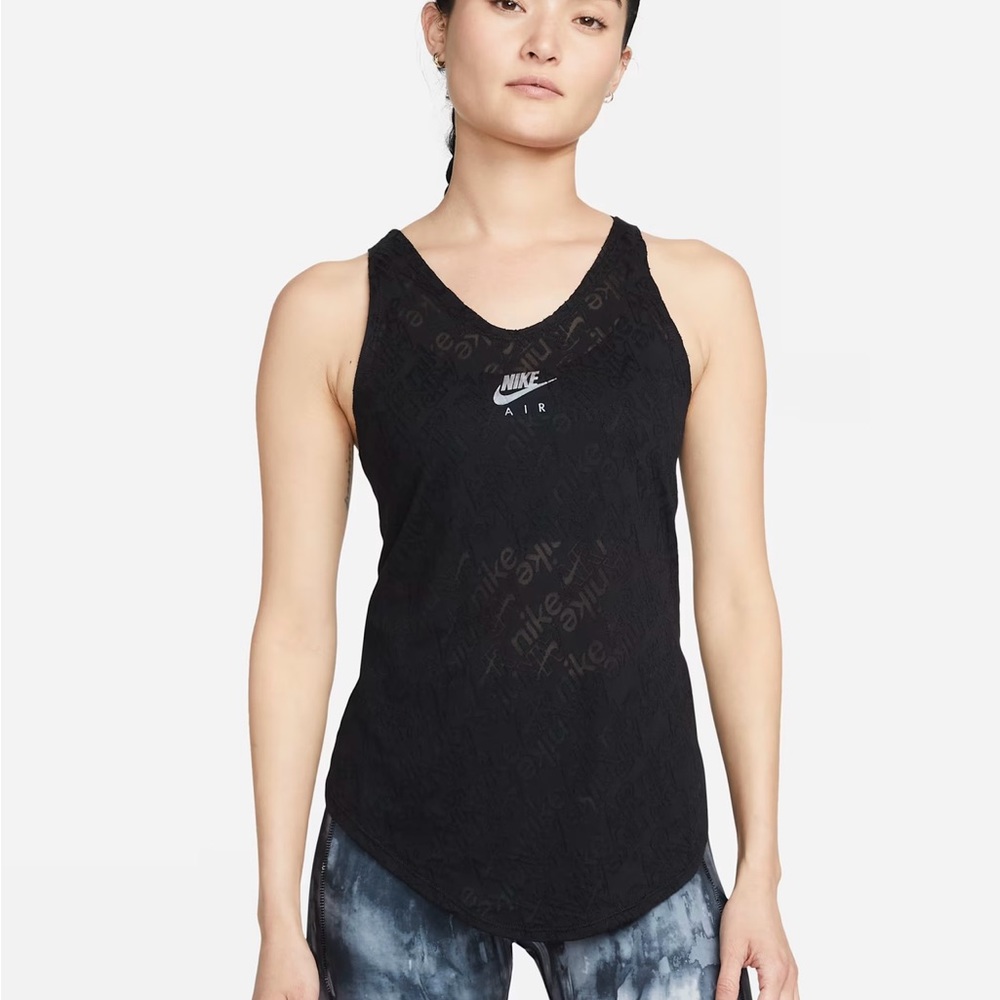 NEW ✨ Nike Air Dri-FIT Women's Black Sheer Tank Top (XS)